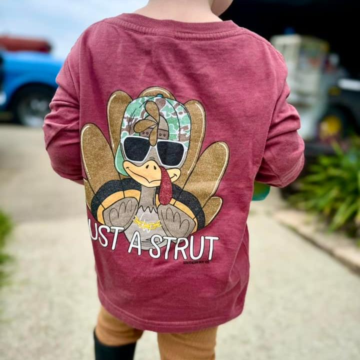 Bust a Strut Long Sleeve Kids Tee