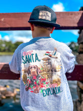 Load image into Gallery viewer, (LONG) Lab Dear Santa Long Sleeve Kids Tee
