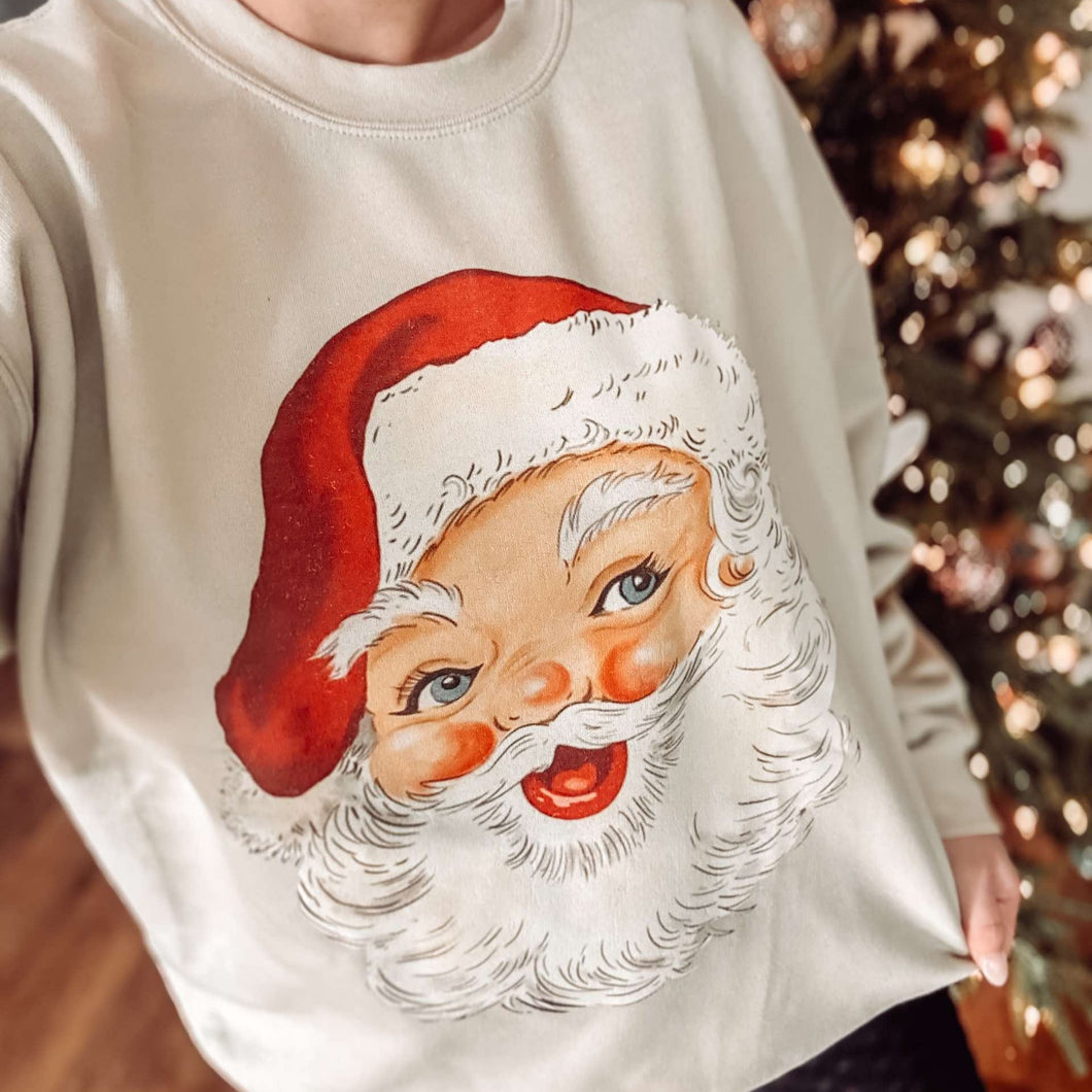 Vintage Santa Adult Sweatshirt