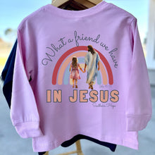 Load image into Gallery viewer, Friend We Have In Jesus Long Sleeve Girls Tee
