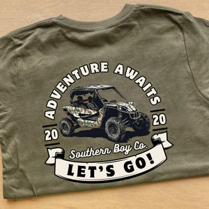 Adventure Awaits Let's Go Short Sleeve Kids Tee