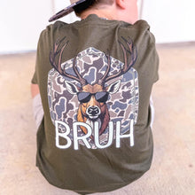 Load image into Gallery viewer, Camo Buck Bruh Short Sleeve Kids Tee
