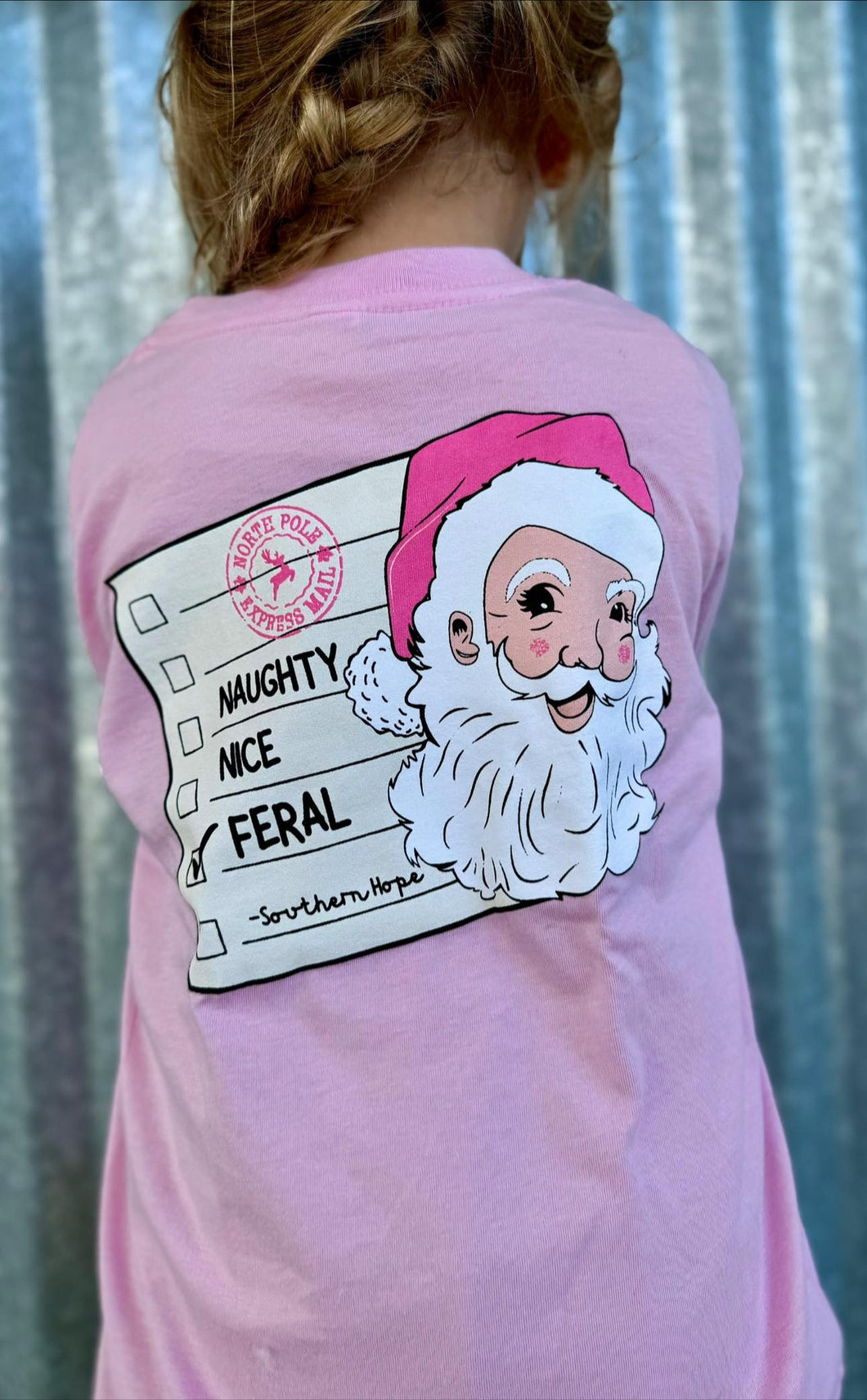 Girls Santa’s List Feral Long Sleeve Tee