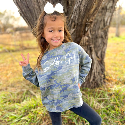Daddy's Girl Camo Fleece Sweatshirt