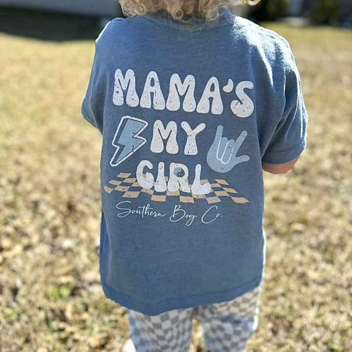 Mama’s My Girl Boy's Short Sleeve Shirt