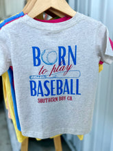 Load image into Gallery viewer, Born To Play Baseball Short Sleeve Kids Tee
