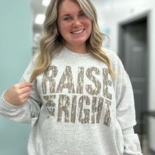 Load image into Gallery viewer, Camo Raise ‘Em Right Adult Sweatshirt
