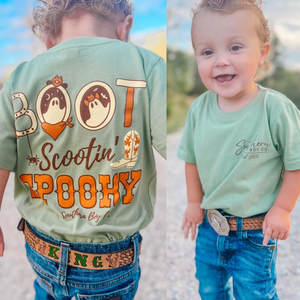 Boot Scootin’ Spooky Short Sleeve Kids Tee