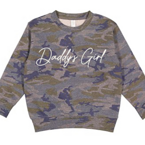 Daddy's Girl Camo Fleece Sweatshirt