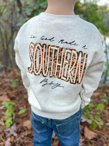 God Made A Southern Boy Fleece Sweatshirt