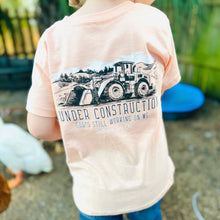 Load image into Gallery viewer, (Peachy) Under Construction Short Sleeve Kids Tee
