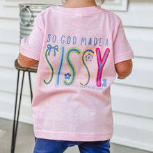 Load image into Gallery viewer, (Pink) God Made a Sissy Short Sleeve Girls Tee
