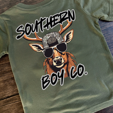 Load image into Gallery viewer, Cool Camo Deer Short Sleeve Kids Tee
