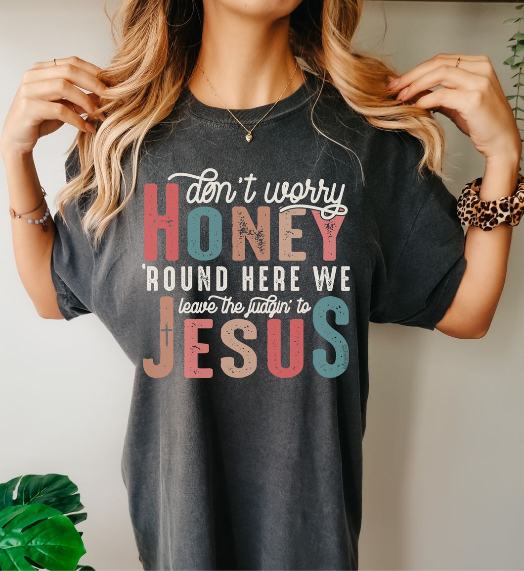 Leave Judgin' to Jesus Short Sleeve Adult Tee