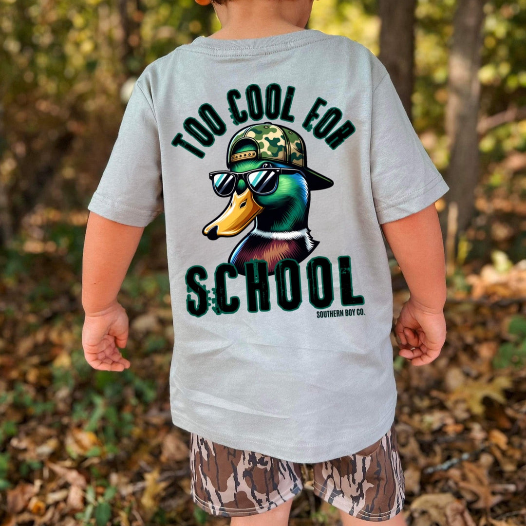 Too Cool For School (Duck) Boy's Short Sleeve Shirt – Southern Boy Co.