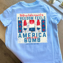 Load image into Gallery viewer, America You’re The Bomb Short Sleeve Kids Tee
