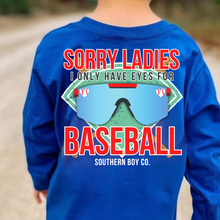 Load image into Gallery viewer, (LONG) Only Have Eyes For Baseball Long Sleeve Kids Tee
