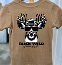 Load image into Gallery viewer, Deer Buck Wild Short Sleeve Boys Tee
