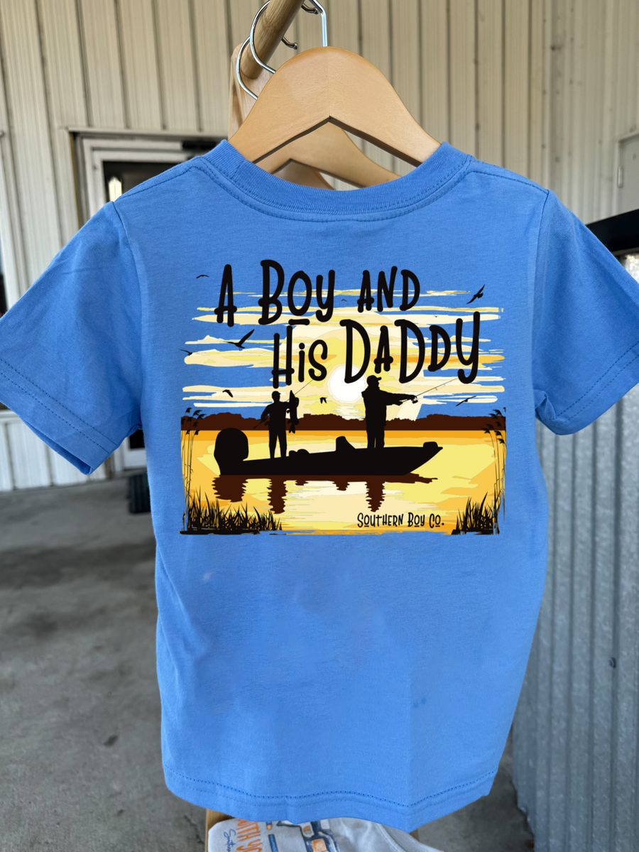 (YOUTH) A Boy And His Daddy Kid Short Sleeve Kids Tee – Southern Boy Co.