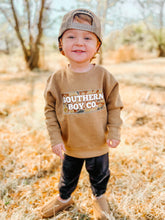 Load image into Gallery viewer, Brown SBC Camo Kids Fleece Sweatshirt
