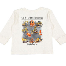 Load image into Gallery viewer, (LONG) Excavator Construction Site Kids Tee
