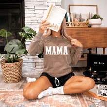 Load image into Gallery viewer, Distressed Simple Mama Long Sleeve Adult Tee
