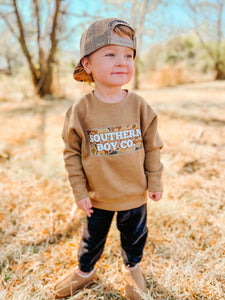 Brown SBC Camo Kids Fleece Sweatshirt