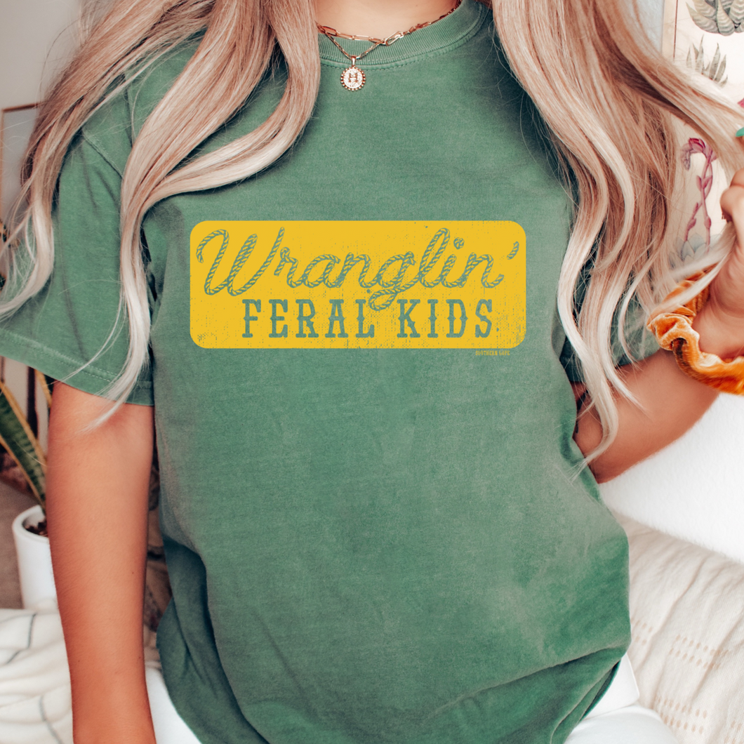 LIGHT GREEN Feral Kids Short Sleeve Adult Tee