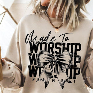 Made to Worship Adult Sweatshirt