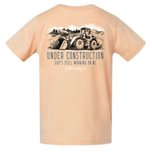 Load image into Gallery viewer, (Peachy) Under Construction Short Sleeve Kids Tee
