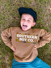 Load image into Gallery viewer, Brown SBC Camo Kids Fleece Sweatshirt
