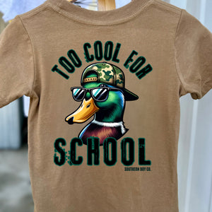 Too Cool For School (Duck) Short Sleeve Kids Tee
