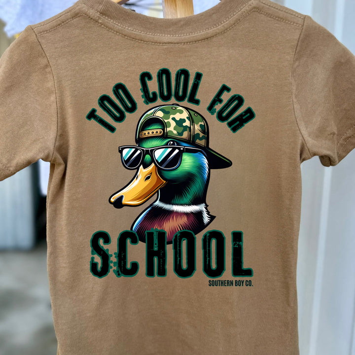 Too Cool For School (Duck) Boy's Short Sleeve Shirt – Southern Boy Co.
