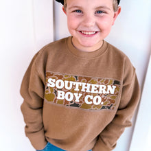 Load image into Gallery viewer, Brown SBC Camo Kids Fleece Sweatshirt
