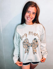 Load image into Gallery viewer, Camo Bow Boy Mama Adult Sweatshirt
