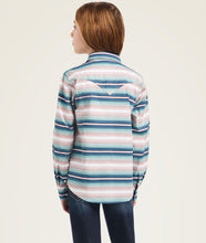 Load image into Gallery viewer, Girls Real Downstream Snap Long Sleeve Shirt (Downstream Serape)
