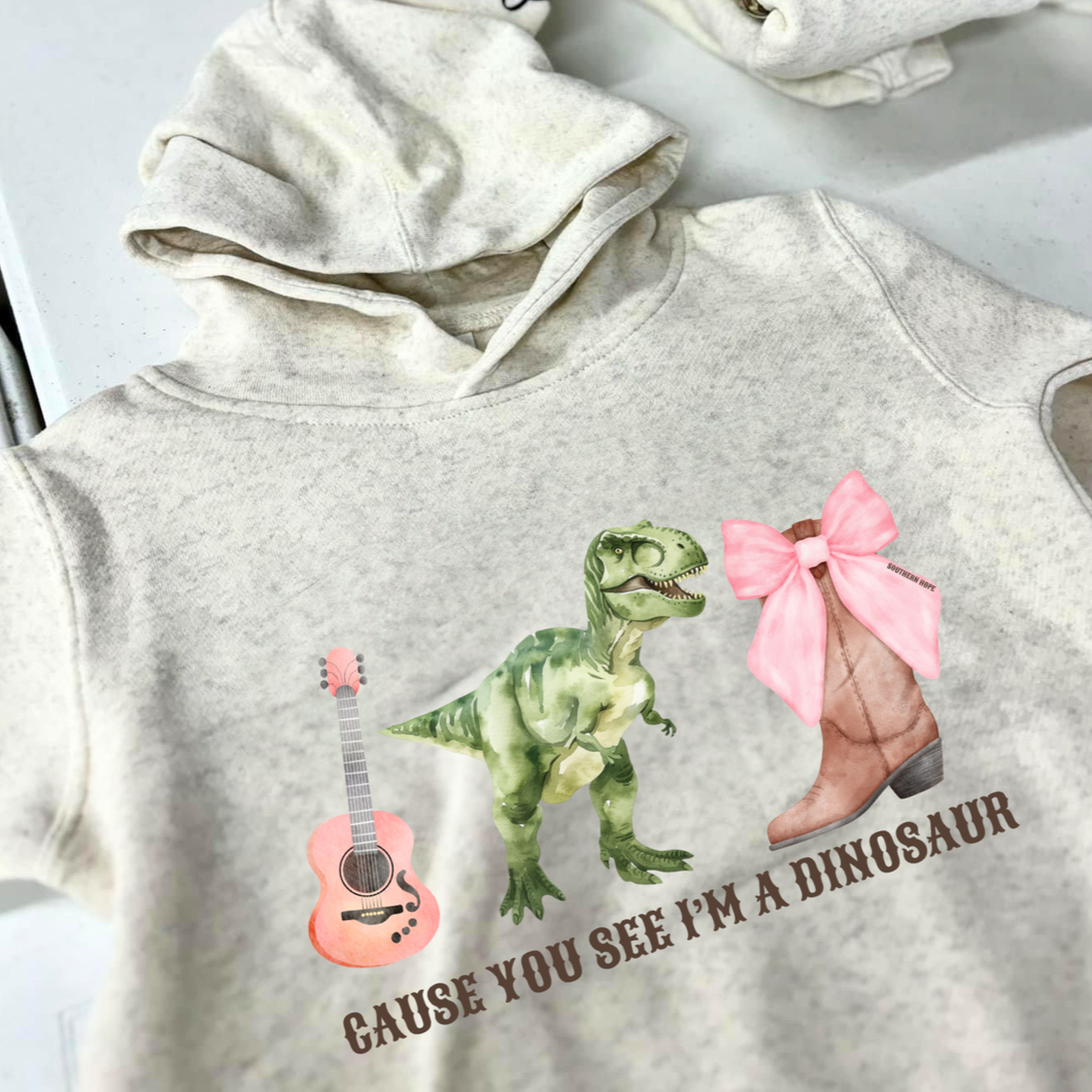 Girls Cause You See I'm A Dinosaur Hoodie