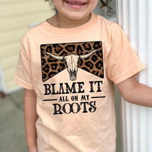 Load image into Gallery viewer, (FRONT) Girls Leopard Roots Short Sleeve Kids Tee
