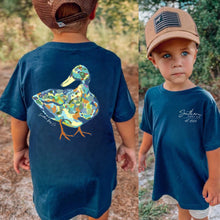 Load image into Gallery viewer, (SHORT) Watercolor Mallard Short Sleeve Kids Tee (D)
