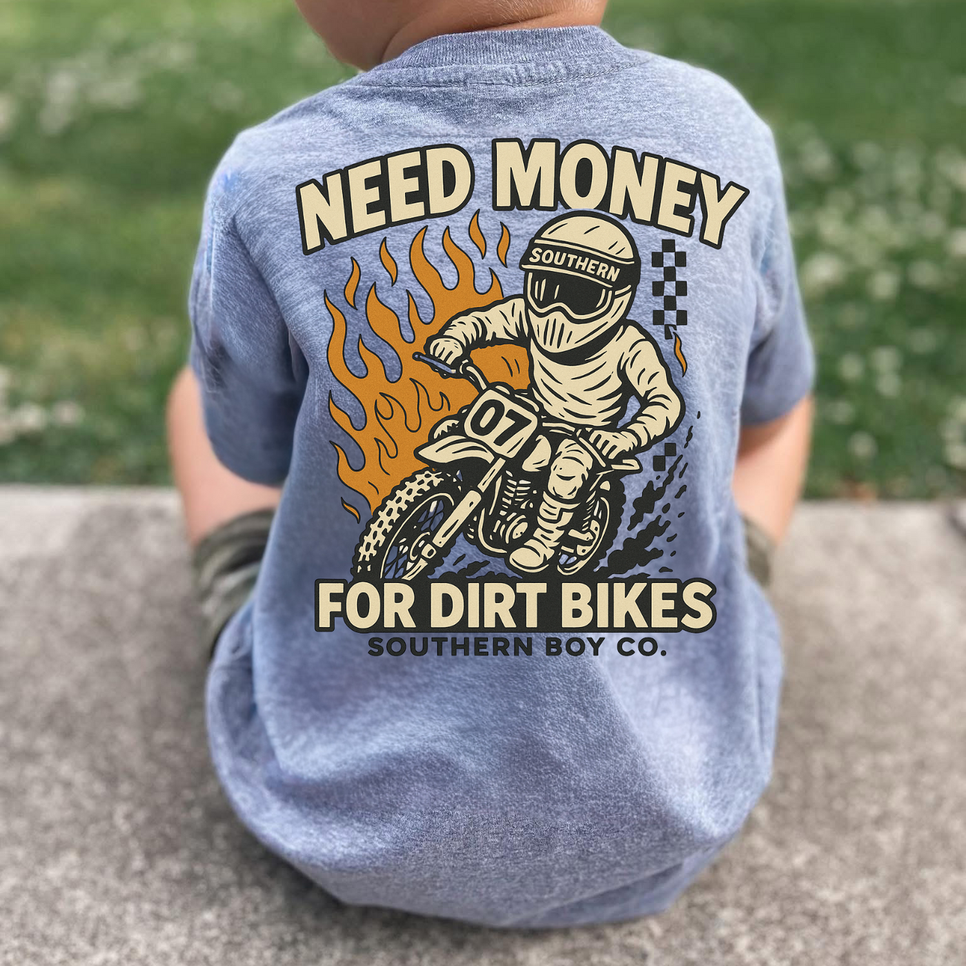 Need Money For Dirt Bikes Boy's Short Sleeve Shirt