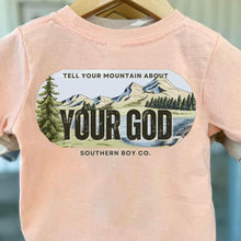 Load image into Gallery viewer, (PEACHY) Tell Your Mountain Short Sleeve Kids Tee
