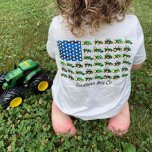 Load image into Gallery viewer, Tractor Flag Short Sleeve Kids Tee
