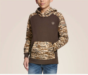 Boys Patriot Hoodie (Desert Camo)