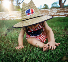 Load image into Gallery viewer, SBC Patriotic Straw Kids Hat
