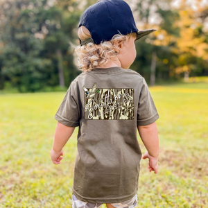 BOYS Camo Mallard Deer Short Sleeve Kids Tee