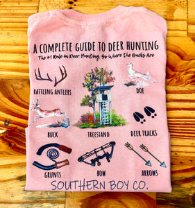 Deer Hunting Guide Short Sleeve Kids Tee (D)