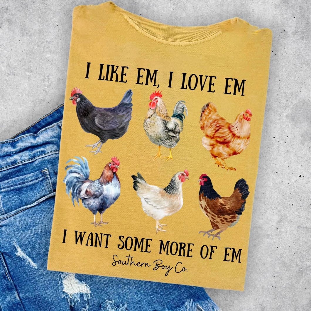 ADULT Chickens Want More of Em’ Short Sleeve Adult Tee