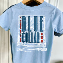 Load image into Gallery viewer, God Made A Blue Collar Boy Short Sleeve Kids Tee
