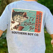 Load image into Gallery viewer, (SHORT) Fishing With Daddy Short Sleeve Kids Tee (D)
