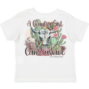 Country Girls Can Survive Short Sleeve Kids Tee